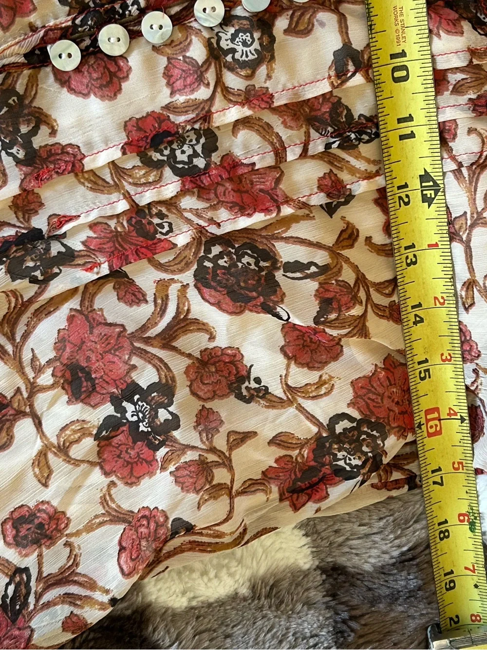 Free People See it Through Rose Multi Floral Long Sleeve Maxi Dress XSTP